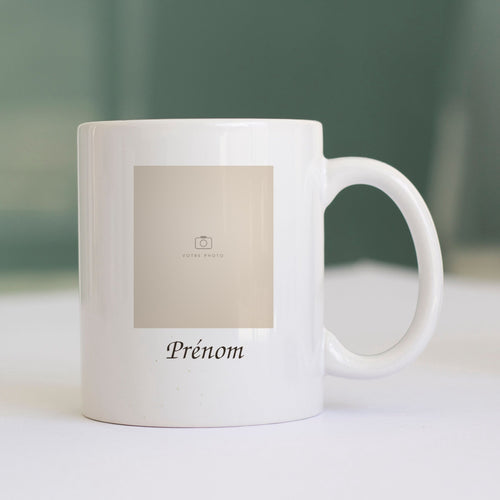 Visuel d'illustration : mug personnalisé avec photo et prénom